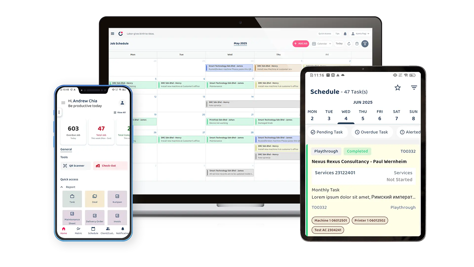 Caction user-friendly interface