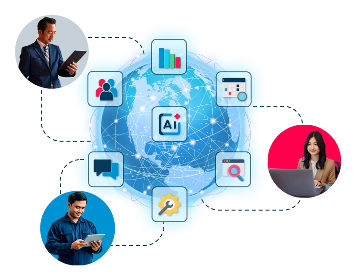 Bringing Sales, Service, and Operations Into One Customisable CRM. Sales data don’t have to live in silos - it should be a two-way street where data flows seamlessly across every team.